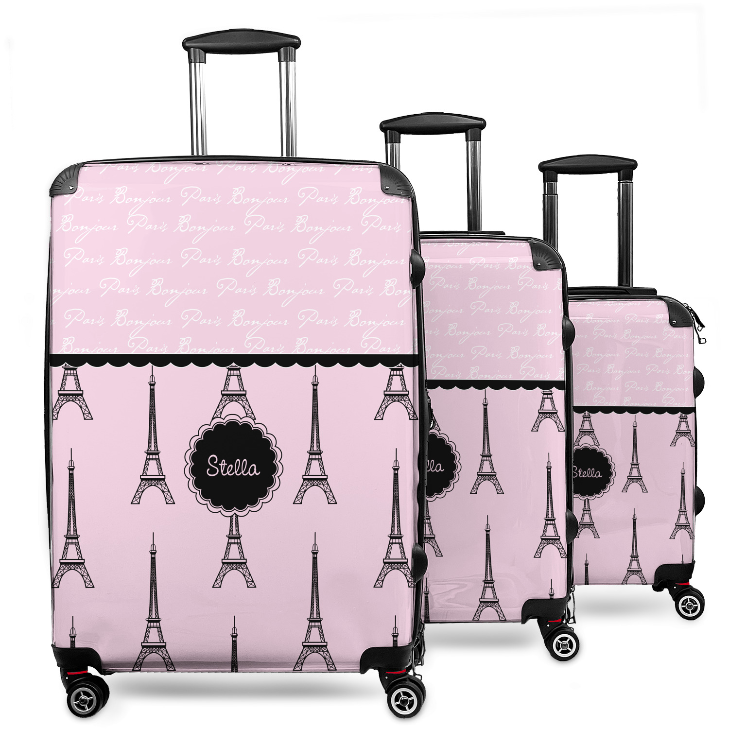 Eiffel tower store luggage set