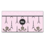 Paris & Eiffel Tower Wall Mounted Coat Rack (Personalized)