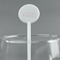 Paris & Eiffel Tower White Plastic 5.5" Stir Stick - Round - Main