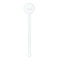 Paris & Eiffel Tower White Plastic 5.5" Stir Stick - Round - Single Stick