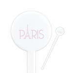 Paris & Eiffel Tower Round Plastic Stir Sticks