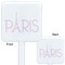 Paris & Eiffel Tower White Plastic Stir Stick - Double Sided - Approval