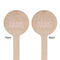 Paris & Eiffel Tower Wooden 6" Stir Stick - Round - Double Sided - Front & Back