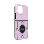 Paris & Eiffel Tower iPhone Case - Rubber Lined - iPhone 13 Mini (Personalized)