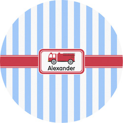 Firetruck Multipurpose Round Labels - Custom Sized (Personalized)