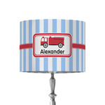 Firetruck 8" Drum Lamp Shade - Fabric (Personalized)