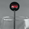 Firetruck Black Plastic 5.5" Stir Stick - Round - Main