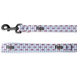 Firetruck Deluxe Dog Leash - 4 ft (Personalized)