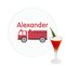 Firetruck Drink Topper - Medium - Single with Drink