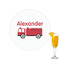 Firetruck Drink Topper - Small - Single with Drink