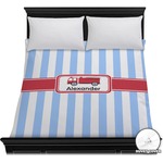 Firetruck Duvet Cover - Full / Queen (Personalized)