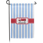 Firetruck Small Garden Flag - Double Sided w/ Name or Text