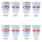 Firetruck Glass Shot Glass - with gold rim - Set of 4 - APPROVAL