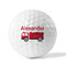 Firetruck Golf Balls - Generic - Set of 12 - FRONT