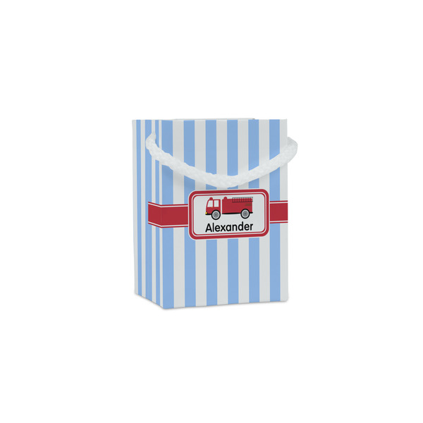 Custom Firetruck Jewelry Gift Bags - Matte (Personalized)