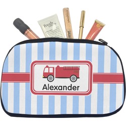 Firetruck Makeup / Cosmetic Bag - Medium (Personalized)