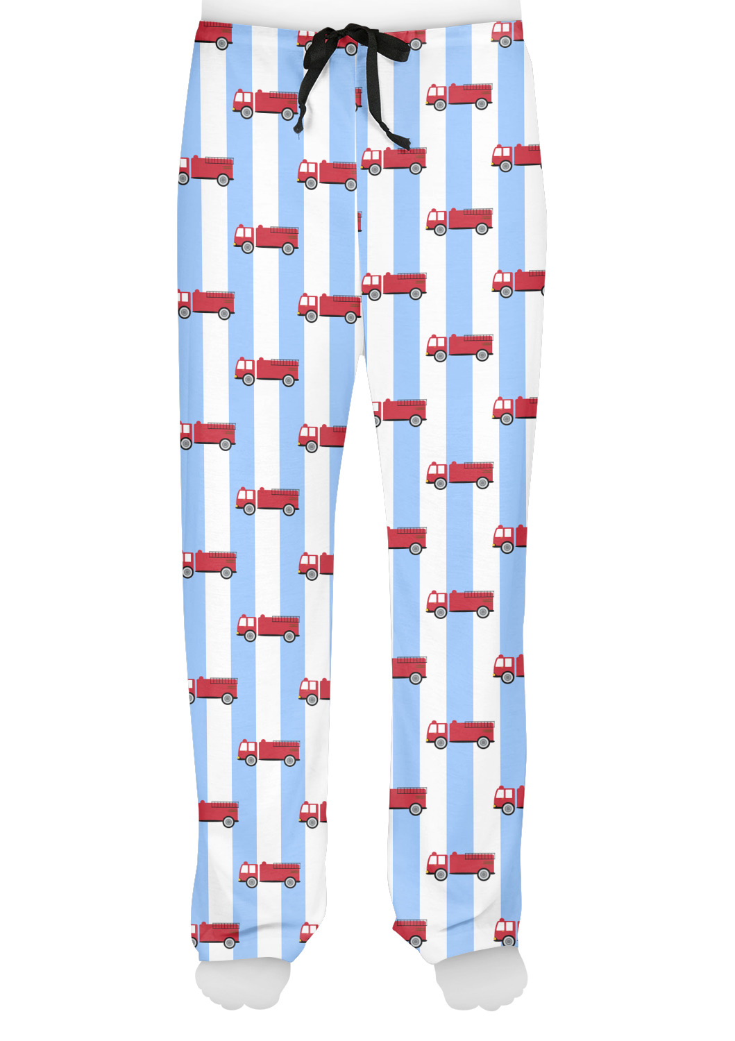 Custom Firetruck Mens Pajama Pants YouCustomizeIt