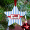 Firetruck Metal Star Ornament - Lifestyle