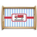 Firetruck Natural Wooden Tray - Small (Personalized)