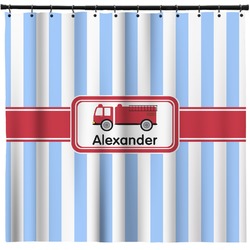 Firetruck Shower Curtain - 71" x 74" (Personalized)