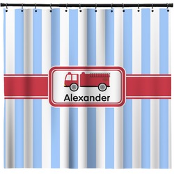 Firetruck Shower Curtain - Custom Size (Personalized)