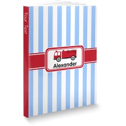 Firetruck Softbound Notebook - 7.25" x 10" (Personalized)