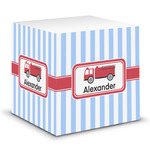 Firetruck Sticky Note Cube (Personalized)