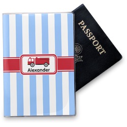 Firetruck Vinyl Passport Holder (Personalized)