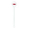 Firetruck White Plastic 5.5" Stir Stick - Round - Single Stick