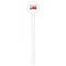 Firetruck White Plastic 7" Stir Stick - Round - Single Stick