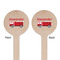 Firetruck Wooden 6" Stir Stick - Round - Double Sided - Front & Back