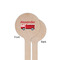 Firetruck Wooden 6" Stir Stick - Round - Single Sided - Front & Back