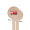 Firetruck Wooden 7.5" Stir Stick - Round - Single Sided - Front & Back