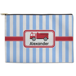 Firetruck Zipper Pouch - Large - 12.5"x8.5" (Personalized)