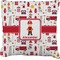 Firefighter Burlap Pillow 22"