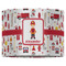 Firefighter Character 16" Drum Lampshade - FRONT (Fabric)