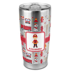 Firefighter Character 20oz Stainless Steel Double Wall Tumbler - Full Print (Personalized)