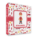 Firefighter Character 3 Ring Binder - Full Wrap - 2" (Personalized)