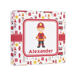 Firefighter Character Canvas Print - 8x8 (Personalized)