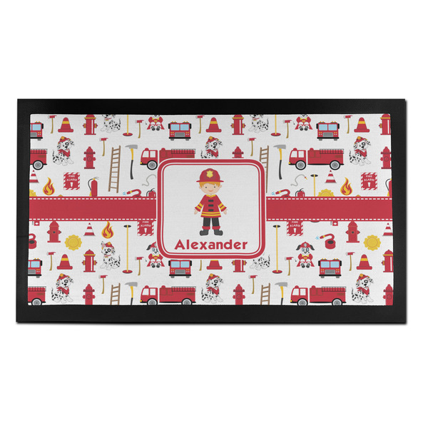 Custom Firefighter Character Bar Mat - Small (Personalized)