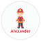 Firefighter Character Drink Topper - Medium - Single