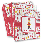 Firefighter Character 3 Ring Binder - Full Wrap (Personalized)