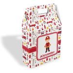 Firefighter Character Gable Favor Box (Personalized)