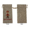 Firefighter Character Large Burlap Gift Bags - Front Approval