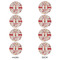 Firefighter Character Round Linen Placemats - APPROVAL Set of 4 (double sided)