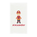 Firefighter Character Guest Paper Towels - Full Color - Standard (Personalized)