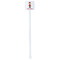 Firefighter Character White Plastic Stir Stick - Double Sided - Square - Single Stick