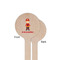 Firefighter Character Wooden 6" Stir Stick - Round - Single Sided - Front & Back