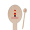 Firefighter Character Wooden Food Pick - Oval - Closeup