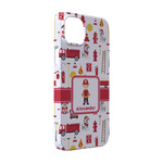 Firefighter Character iPhone Case - Plastic - iPhone 14 (Personalized)